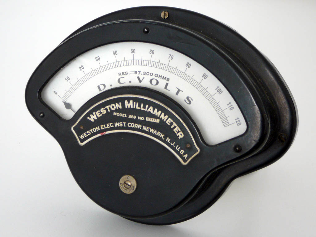 <b>Weston Elec. Inst. Corp. 269</b> : Figure 103 : Vintage Panel Meter : 
