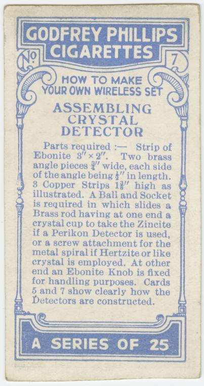 Assembling Crystal Detector.