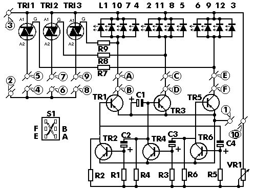 Figure 1179 : Light Sequencer with LEDs Light Sequencer with LEDs