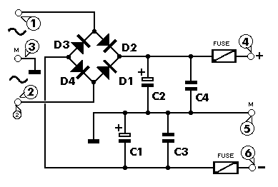Figure 1147 : Power Supply - Unregulated Dual Power Supply - Unregulated Dual
