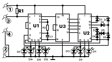 Electronic Dice using LEDs