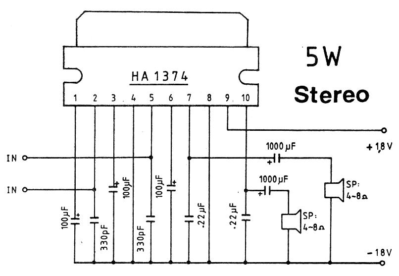 Figure 890 : 5W Stereo Amplifier 5W Stereo Amplifier