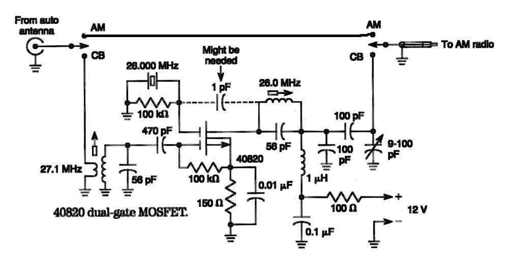 Figure 1064 : Simple HF Receive Converter Simple HF Receive Converter