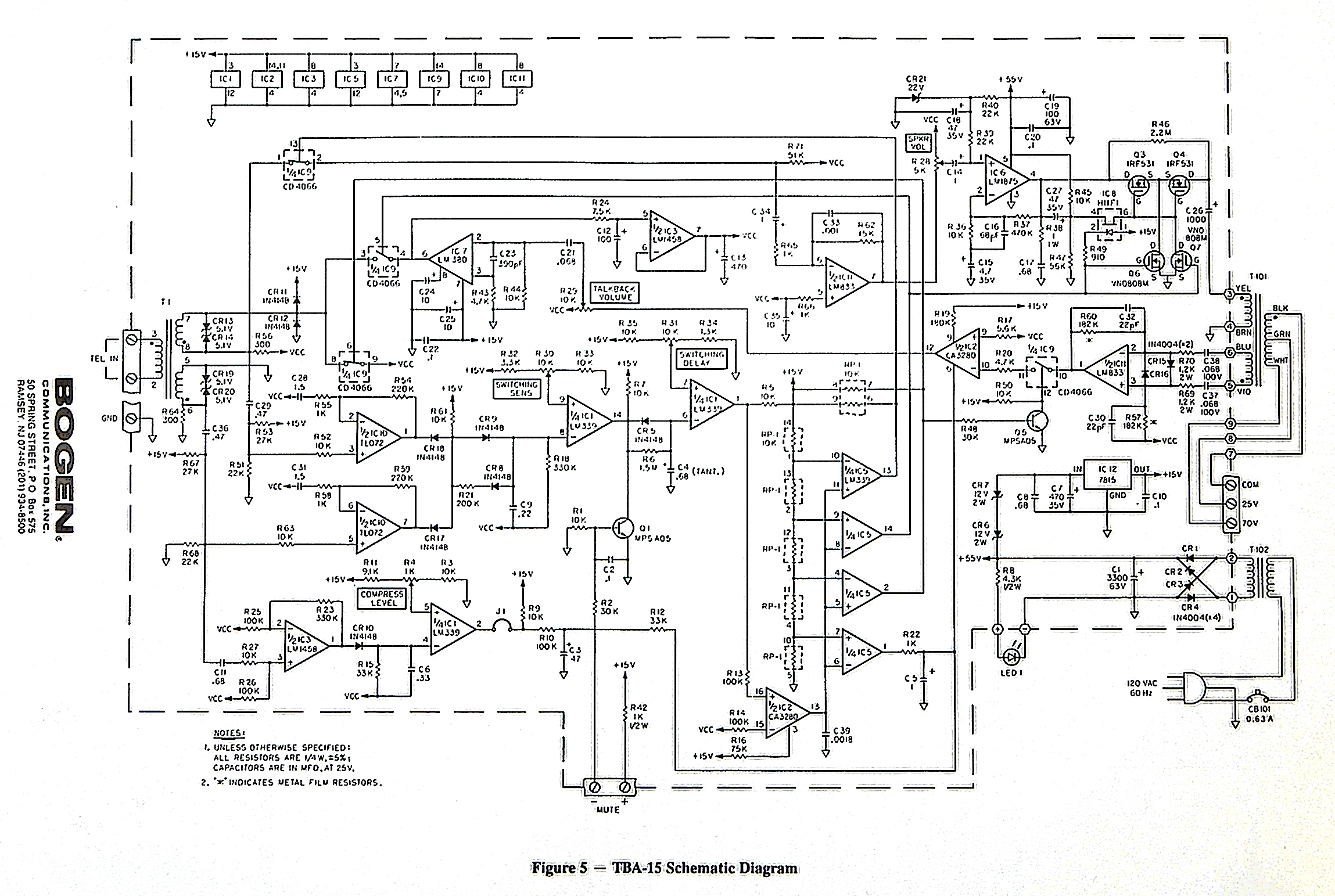 Figure 1218 : Bogen TBA-15 Amplifer Bogen TBA-15 Amplifer