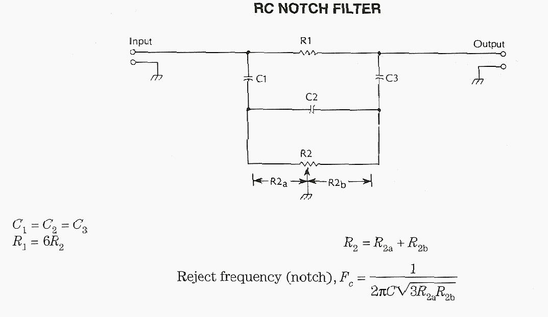 Figure 1034 : RC Notch Filter RC Notch Filter