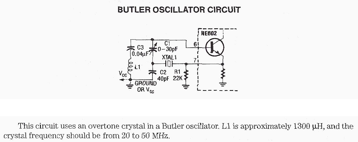 Figure 928 : Butler Oscillator Circuit Butler Oscillator Circuit