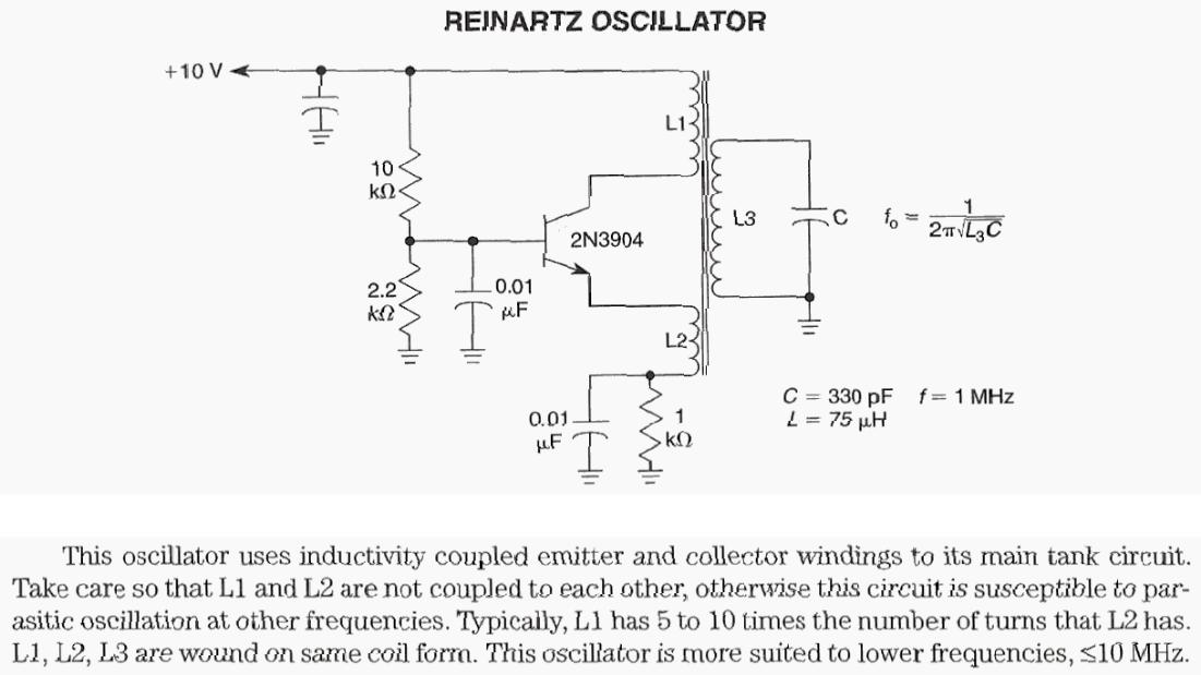 Figure 1037 : Reinartz Oscillator Reinartz Oscillator