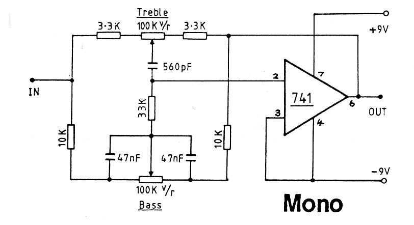 1 IC Tone Control Preamplifier