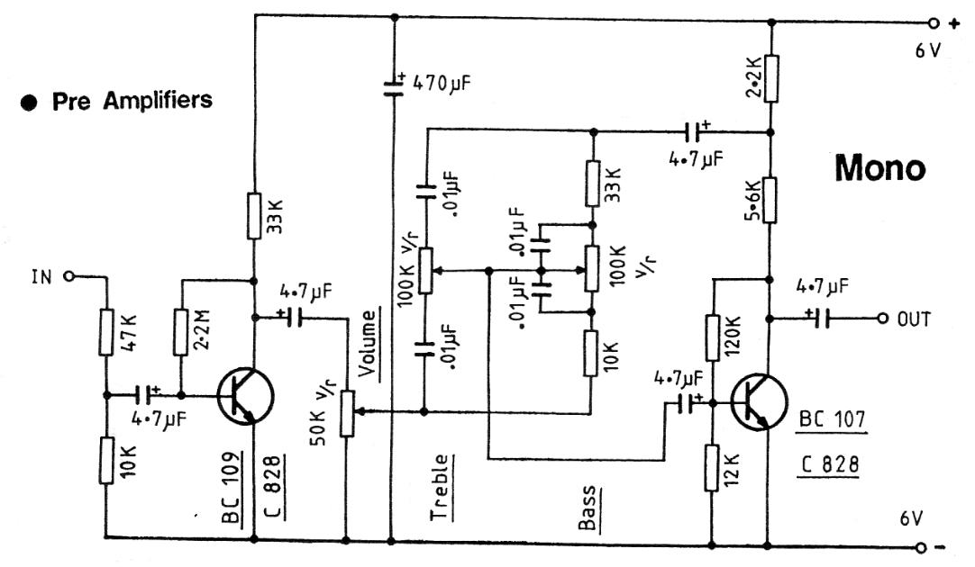 2 Transistor Preamplifier
