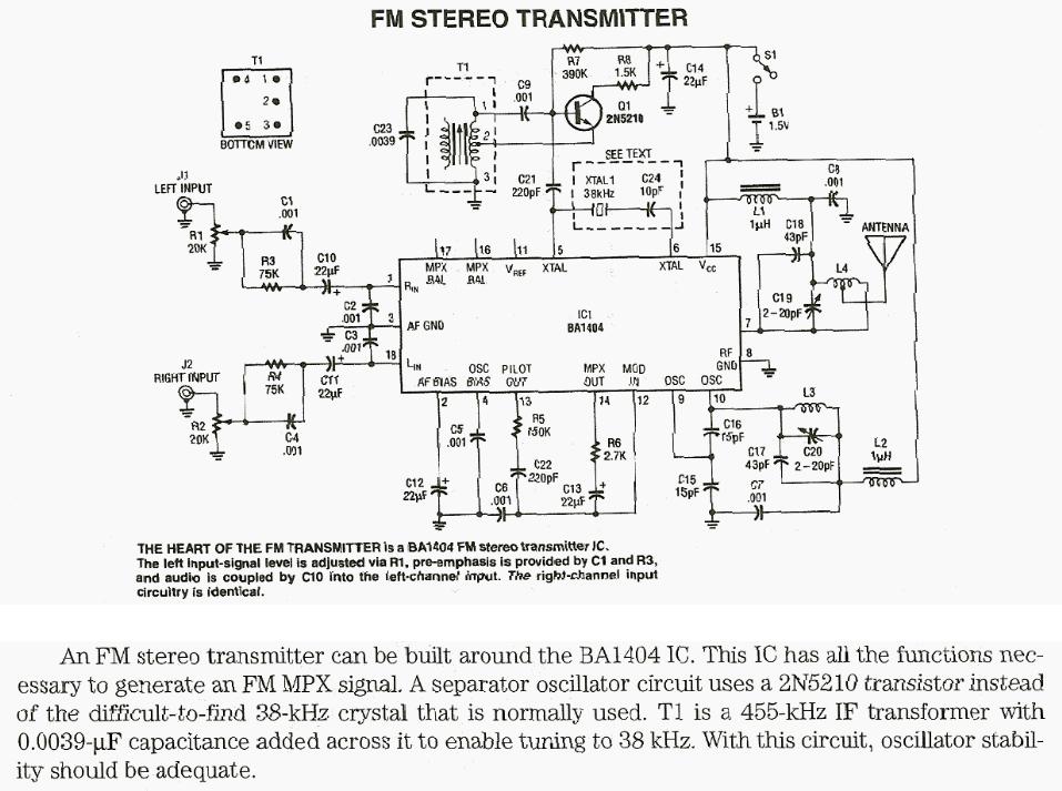 Figure 961 : FM Stereo Transmitter FM Stereo Transmitter