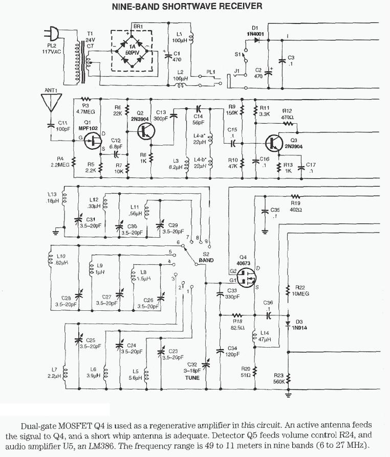 Figure 1013 : Nine Band SW Receiver (Part 1) Nine Band SW Receiver (Part 1)