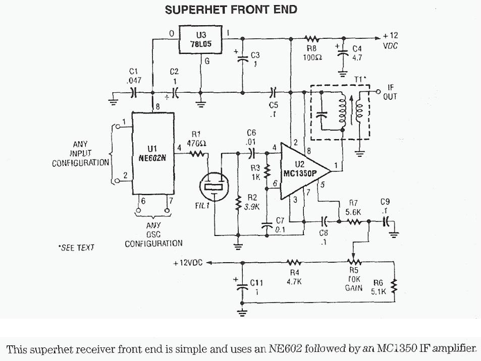 Figure 1069 : Superhet Front-end Superhet Front-end