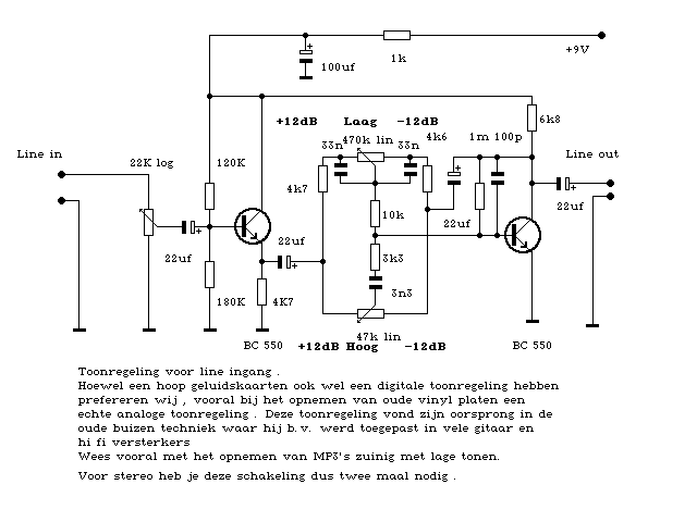 Figure 1090 : Mono Tone Control Preamp Mono Tone Control Preamp