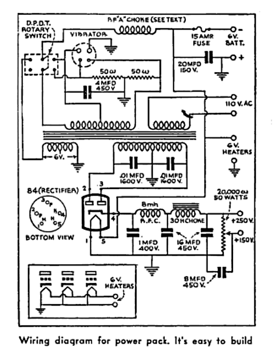 Figure 1180 : Easy to build tube radio psu Easy to build tube radio psu