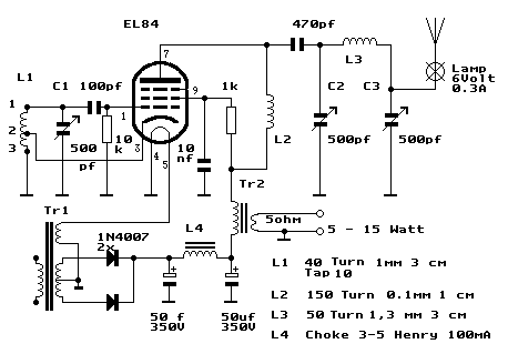 Simple AM Tube Transmitter