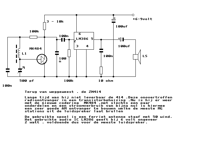 Figure 1116 : TRF Radio using MK484 TRF Radio using MK484