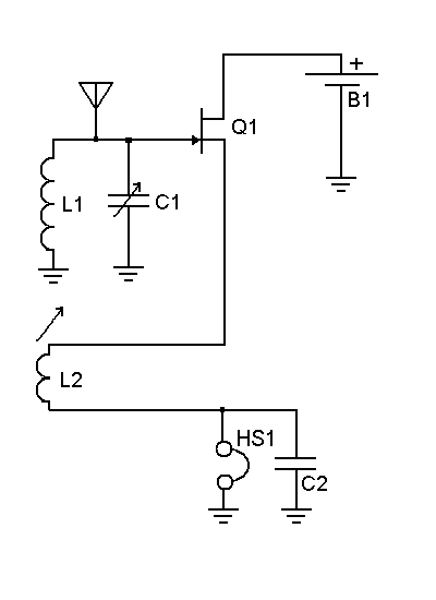 Figure 1158 : Simple FET Regenerative Receiver Simple FET Regenerative Receiver