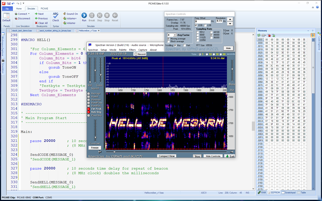Hellschreiber - HELL DE VE3XRM